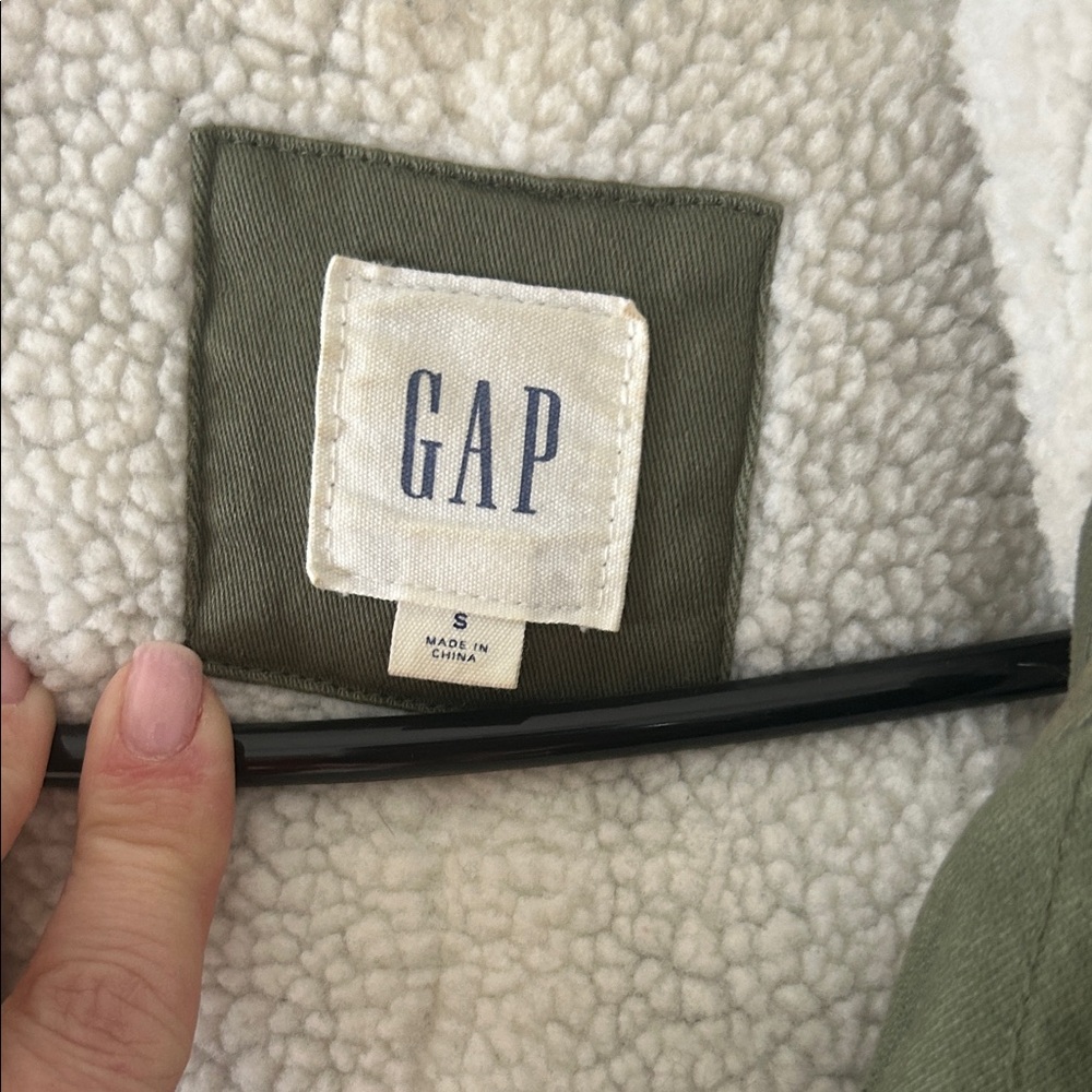 GAP Dark Green Hooded Utility Jacket - Picture 2 of 6